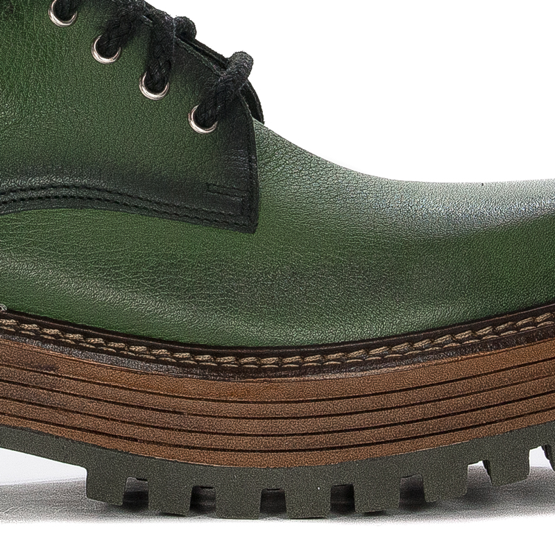 Maciejka  Women's leather Green Boots