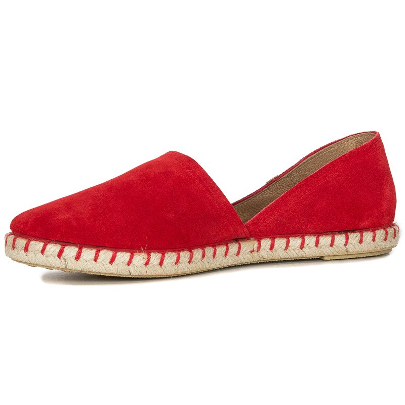 Espadryle Verbenas 03 0058 0001 Carmen Serraje Fuego Czerwone