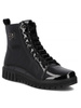 Filippo Women's Patent Leather Ankle Boots, Black