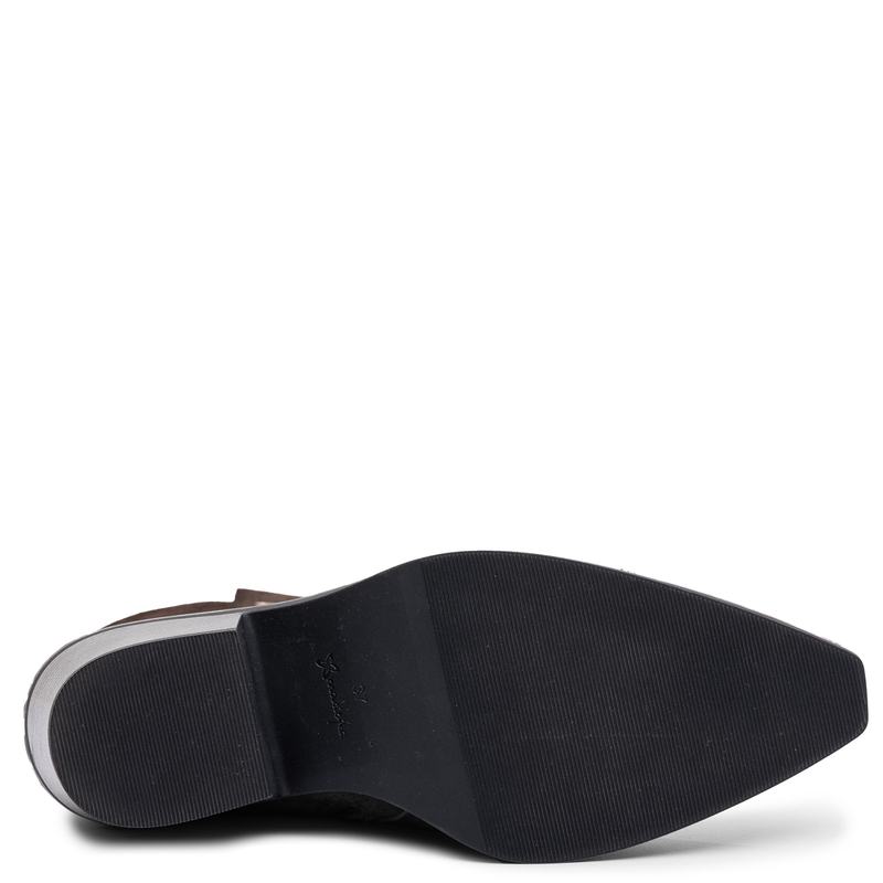 Maciejka Chocolate Suede Leather Elegance Shoes K7809-02/00-7K7809-02/00-7