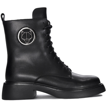 Filippo Black Women's Leather Warmed Boots