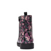 Geox Lace-Up Floral Ankle Boots With Zipper Black/Pink J049QD-00004