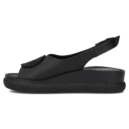 Filippo Women's Flat Sandals Black