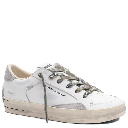 Crime London SK8 DELUXE Sneakersy Skórzane Białe 9108PP8.10