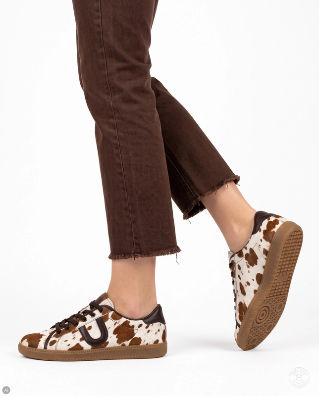 Verbenas Simona Women's Leather Sneakers Animalier Print Multicolor SIMONA-ANIMALIER