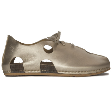 Maciejka Gold Leather Sandals