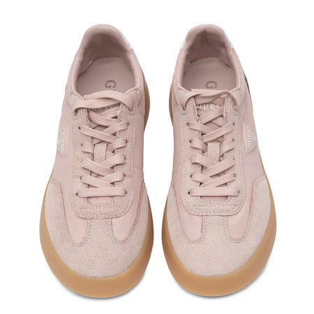 Guess Stylowe Sneakersy Platformowe Damskie Sznurowane Różowe FLPPAR-FAB12-PINK