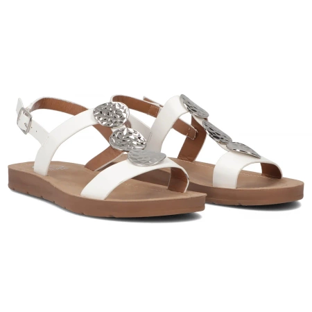 Filippo Women's Flat Sandals White