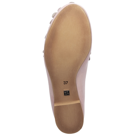 Maciejka Leather Interlaced Ballet Flats Flat Heel 1 cm Pink 01358-51/00-0