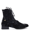 Maciejka Lace-Up Ankle Boots With Side Zipper Black 6391W-43/00-1