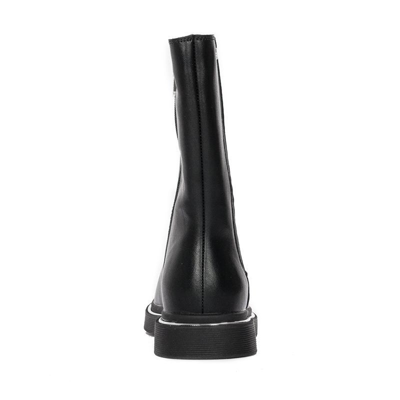 GOE Women's warm leather black boots
