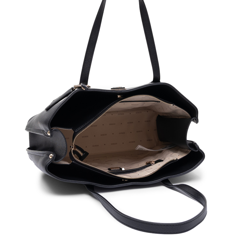 Guess Meridian II Girlfriend Tote Torba Shopper Klasyczna Czarna HWBG6974230-BLACK