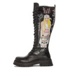 Black Venezia Black leather boots