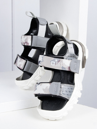 Big Star Children's boys' sandals with Velcro Gray