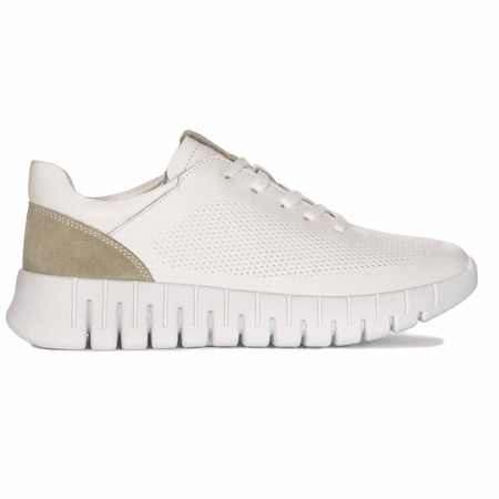 Filippo White Leather Sneakers