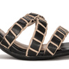 Tamaris Black/Nude Women's Sandals