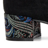 Sergio Leone PB149 MIC Black + Flowers Low Shoes