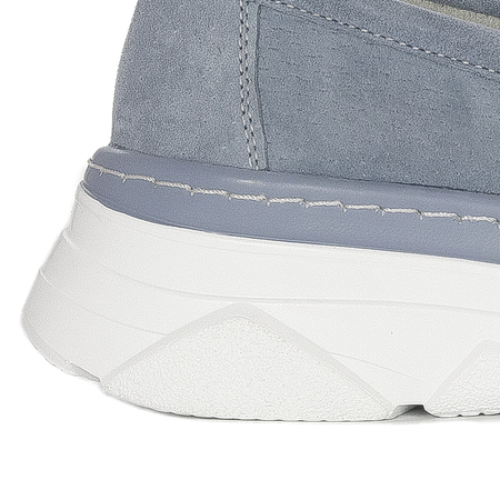 Filippo Women's Moccasins Leather Blue