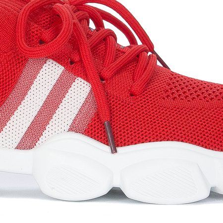 GOE Sneakersy damskie sportowe czerwone