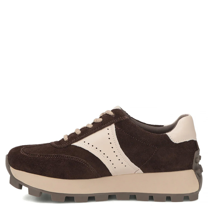 Filippo Zamszowe Sneakersy Damskie Na Platformie Brązowe DP7976-26-D-BR