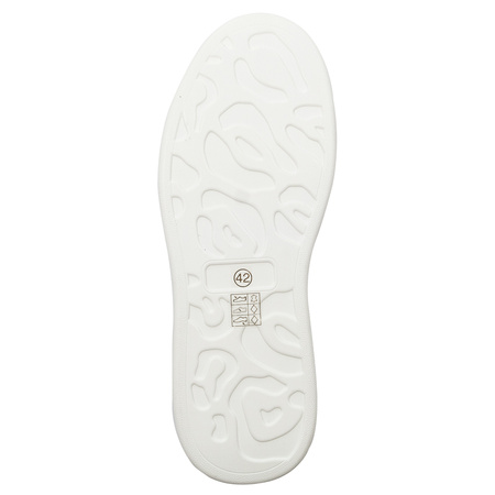 GOE Sneakersy męskie skórzane White białe