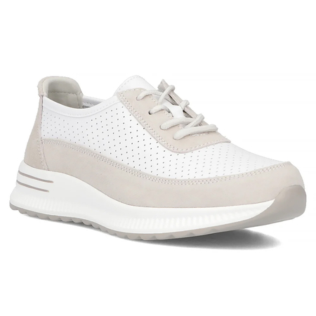 Filippo Leather White Low Shoes