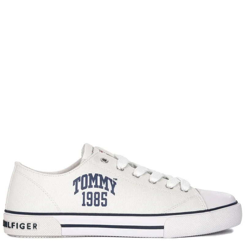 Tommy Hilfiger Damskie Trampki Niskie Białe