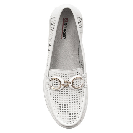 Artiker White Women's Flat Shoes