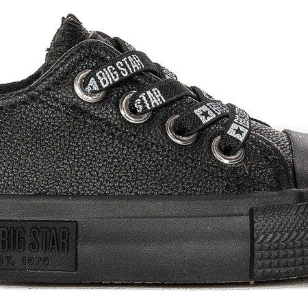 Big Star Trampki dziecięce chłopięce wsuwane Black czarne