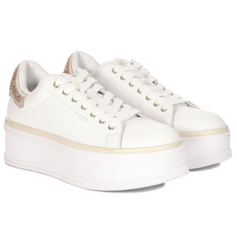 Liu Jo Sneakersy Damskie Na Platformie Białe