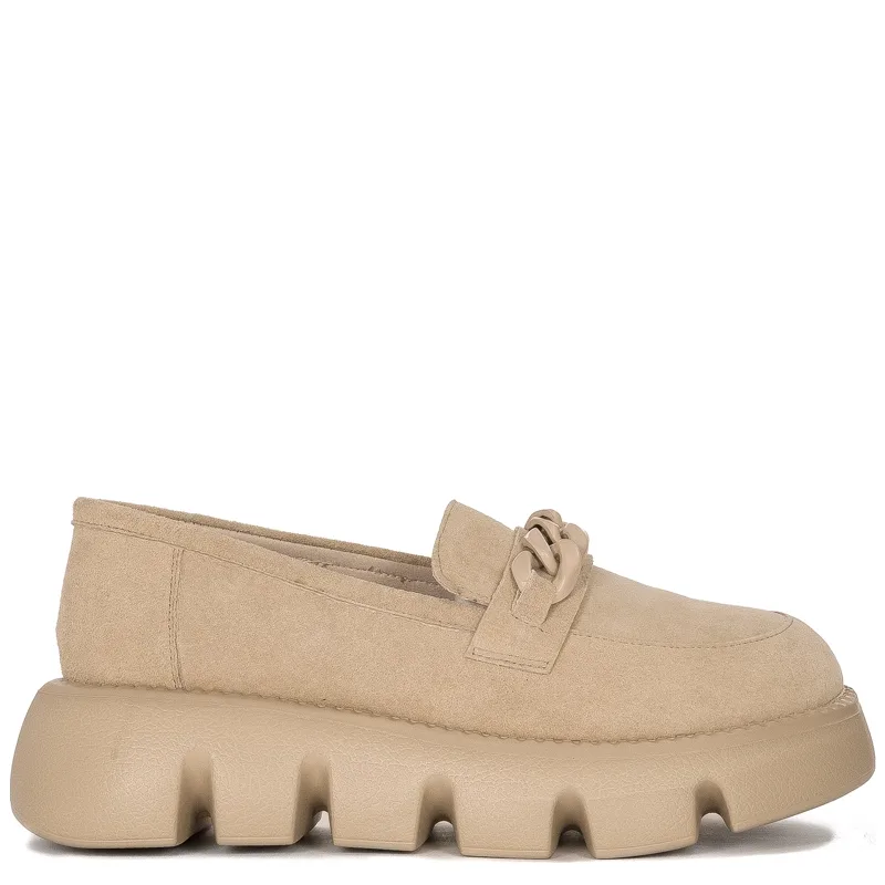 Filippo Women's Moccasins Leather Beige