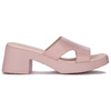 Wonders Women's leather mules Wild V Rosa