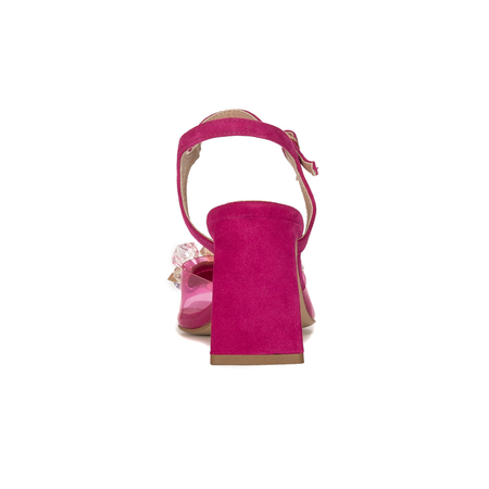 Visconi Women's leather Fuchsia Sandals
