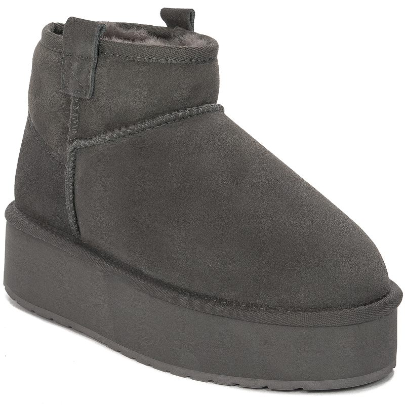 EMU Australia Foy Flatform Micro Charcoal W13073 CHARCOAL