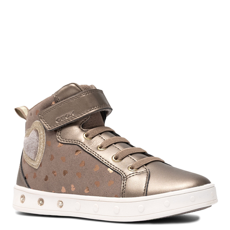 Geox Children's Sneakers Dk Beige- Platinum