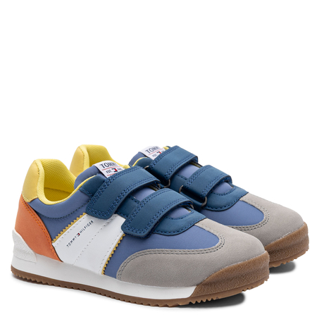Tommy Hilfiger Sportowe na Rzepy Sneakersy Chłopięce Wielokolorowe T3B4-32328-1185-999