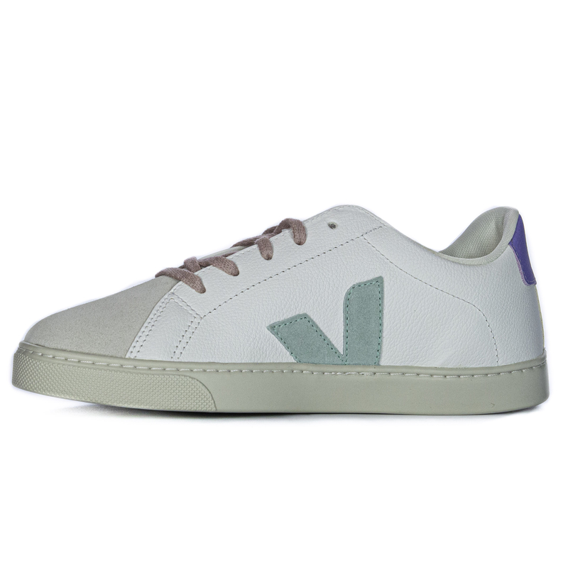 Veja Sneakersy damskie skórzane White Matcha Lavende białe