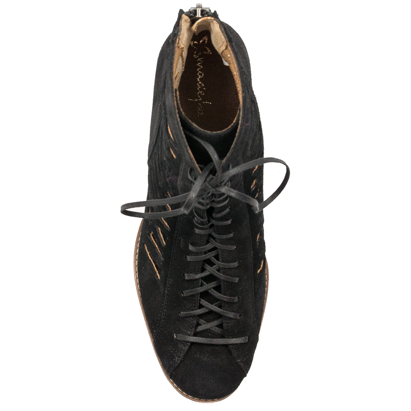Maciejka Black Women's Lace-Up Boots