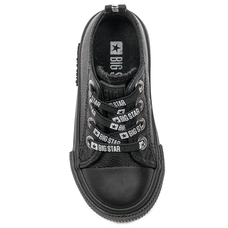 Big Star Trampki dziecięce chłopięce wsuwane Black czarne