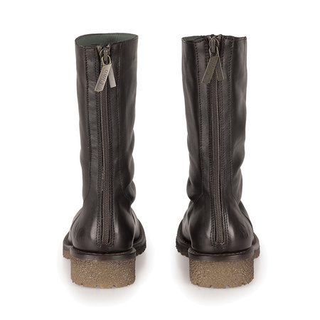 Felmini Women's Brown Leather Ankle Boots