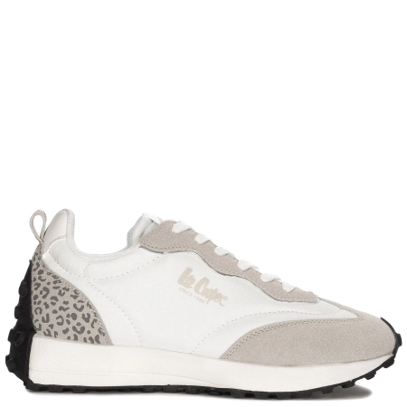Lee Cooper Women's Platform Sneakers White and Beige.