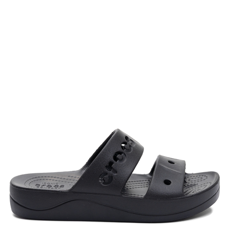 Crocs Classic Klapki Damskie Na Platformie Czarne 208188-001