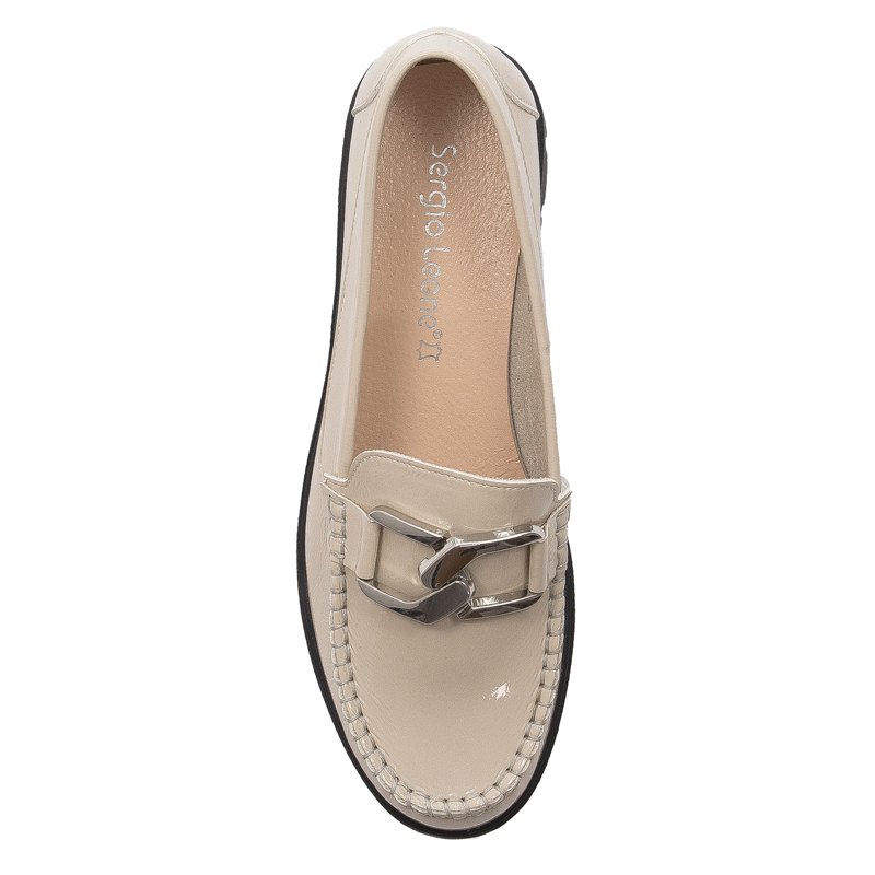 Sergio Leone Women's Beige loafers shoes