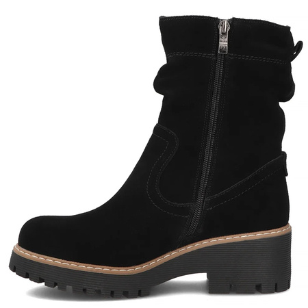 Filippo Suede Ankle Boots Warm Lined Black DBT6402-25-BK