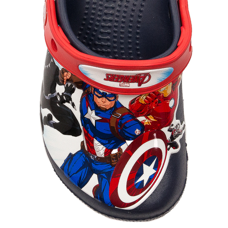 Crocs Klapki Dziecięce Navy Avengers Patch