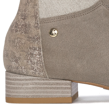 Maciejka Dark Beige Lace-up Boots