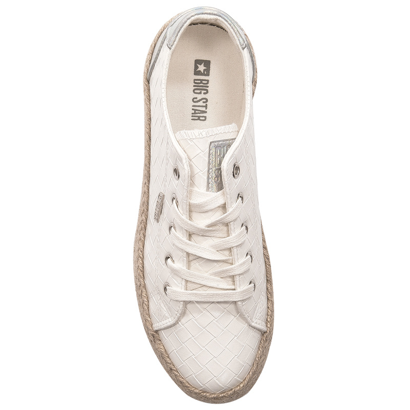 Espadryle Big Star JJ274397 White Białe