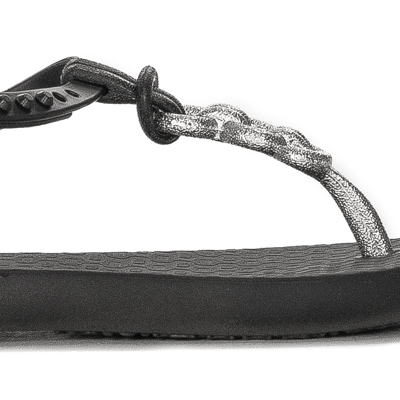 Ipanema Sandały japonki dziecięce dziewczęce Class Charm II Kids Black/Silver