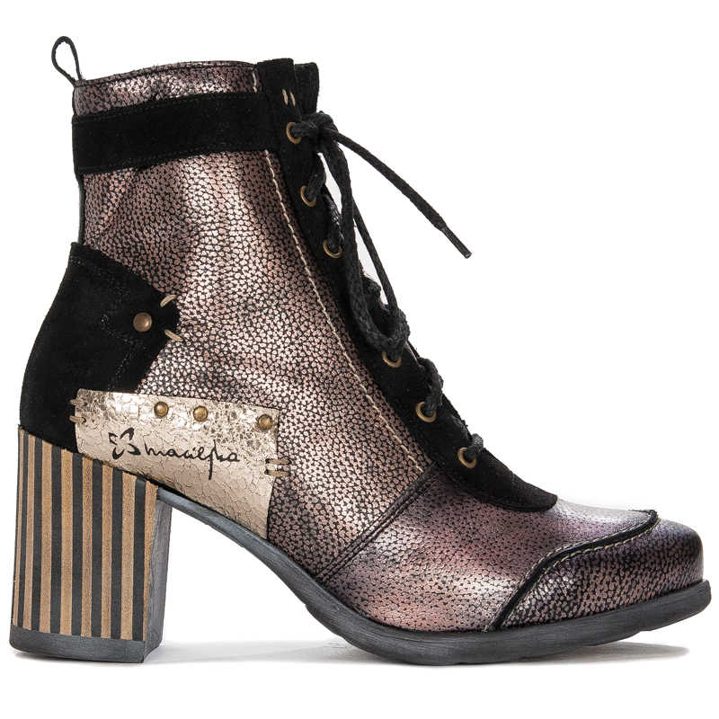 Maciejka Leather Black & Gold Boots