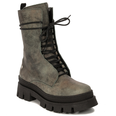 Maciejka 05693-09/00-3 Green Lace-Up Boots